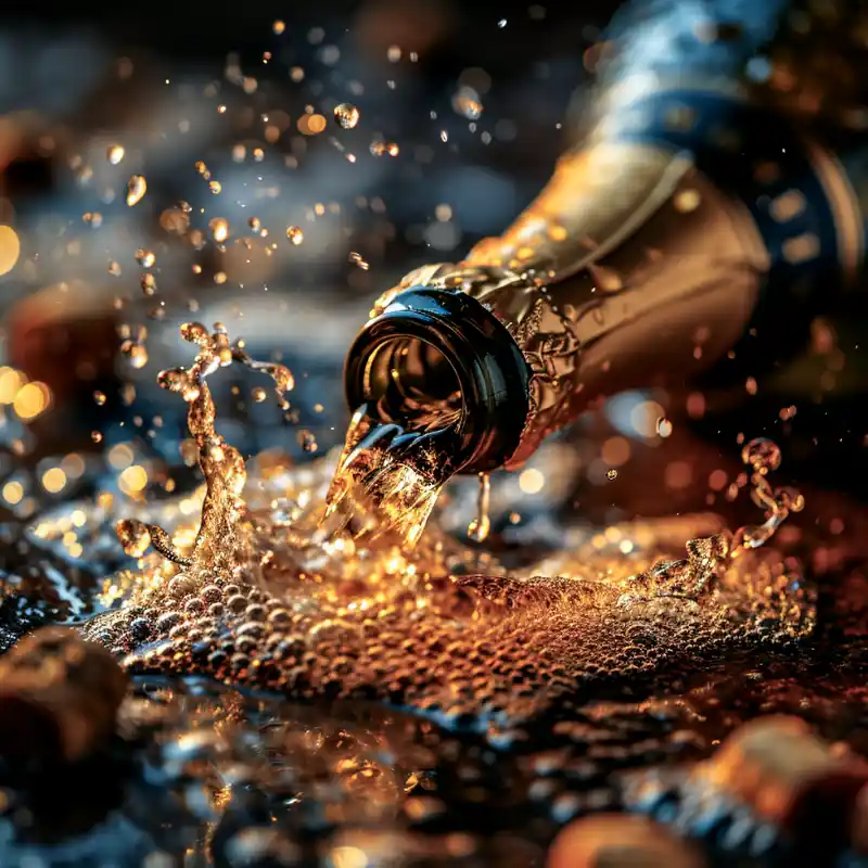 champagne popper nytårsaften 2023, efter et år med Midjourney, RunwayML og Pika Labs